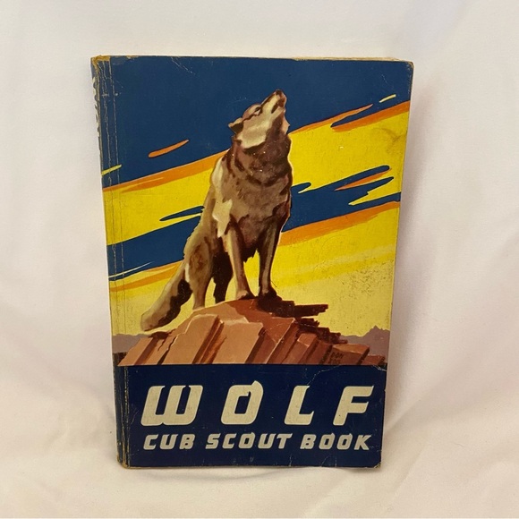 Old Vtg 1954 WOLF CUB SCOUT BOOK BOY SCOUTS AMERICA HANDBOOK - Picture 1 of 12